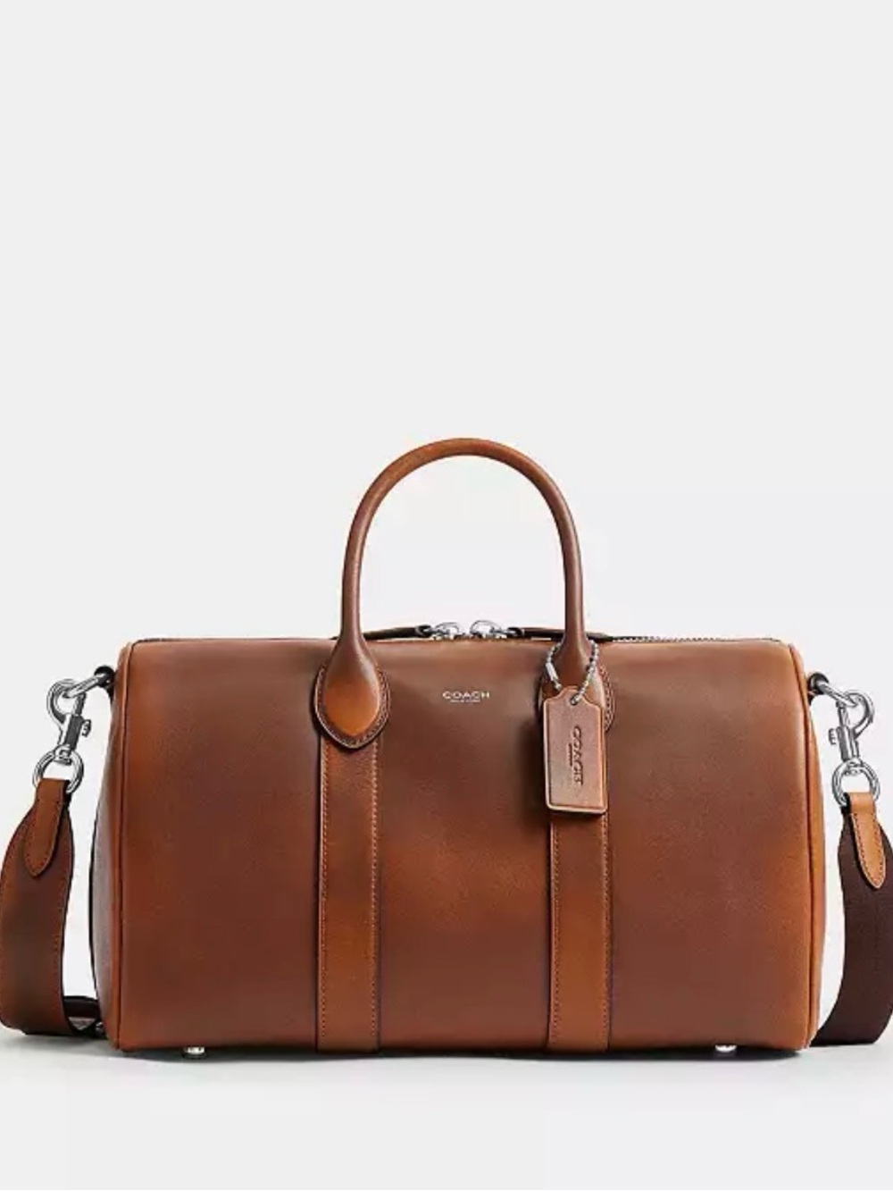 COACH Compass 35 in Saddle Love leather